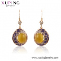 55555 Nuevos diseños de pendientes de piedra de pavo, joyas de mujer turca de imitación al por mayor, joyas de oro de 18 k turquesa pendientes